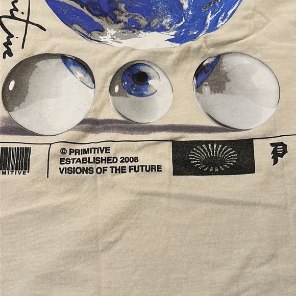 Men’s Primitive Worldwide Vision T-Shirt - Picture 4 of 12